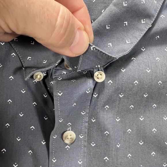 Travis Mathew Button Down Shirt Men’s 3XL Navy Smart Casual Golf Athliesure - Picture 7 of 10